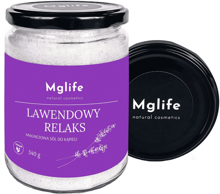 Sól do kąpieli Mglife Lawendowy Relaks magnezowa 540 g (5904119609381) - obraz 2