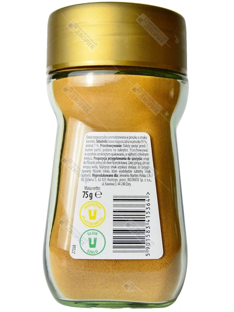 Кава розчинна зі смаком карамелі Cafe d'Or Crema o smaku karmelu 75 г - зображення 2