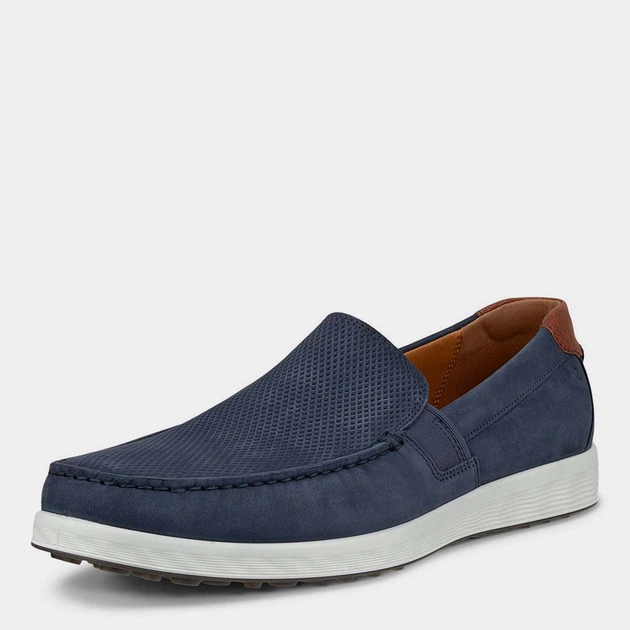 Mokasyny męskie skórzane Ecco S Lite Moc M 54050402415 45 Niebieskie (194891598408) - obraz 2
