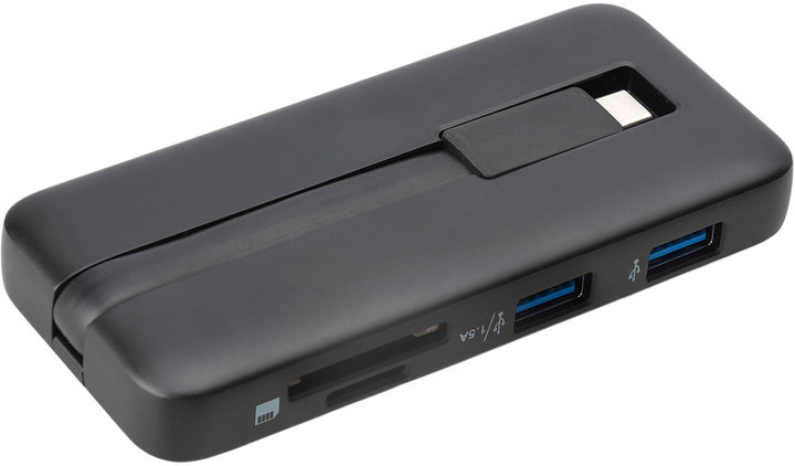 Док-станція DIGITUS 1x HDMI 2x USB 3.2 Gen 1, 1x RJ45, 1x SD,1x MicroSD, 1x PD (DA-70916) - зображення 5