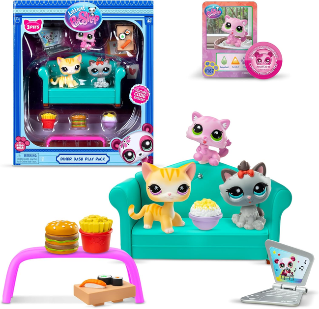 Zestaw do zabawy Littlest Pet Shop Diner Dash Play Pack  (0885561006360) - obraz 1