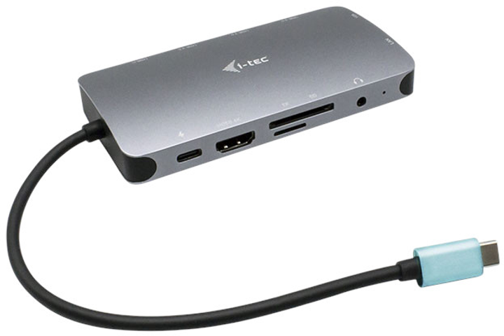 Stacja dokująca i-tec USB-C Travel Nano Dock HDMI/VGA with LAN + Power Delivery 100 W (C31NANODOCKVGAPD) - obraz 1