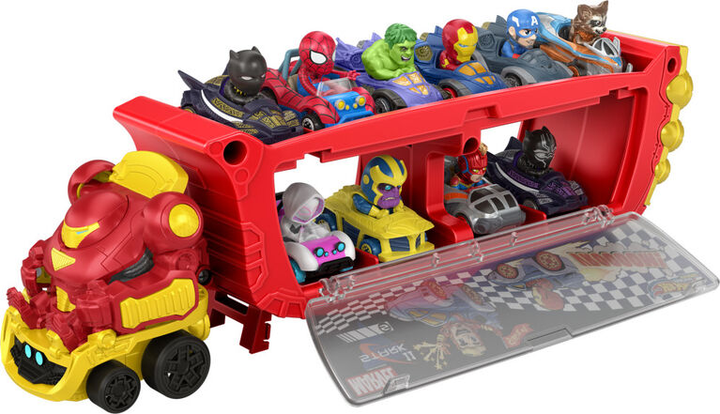 Transporter samochodowy Hot Wheels Racerverse Hulkbuster Hauler HRY02 WB2 (0194735188437) - obraz 3