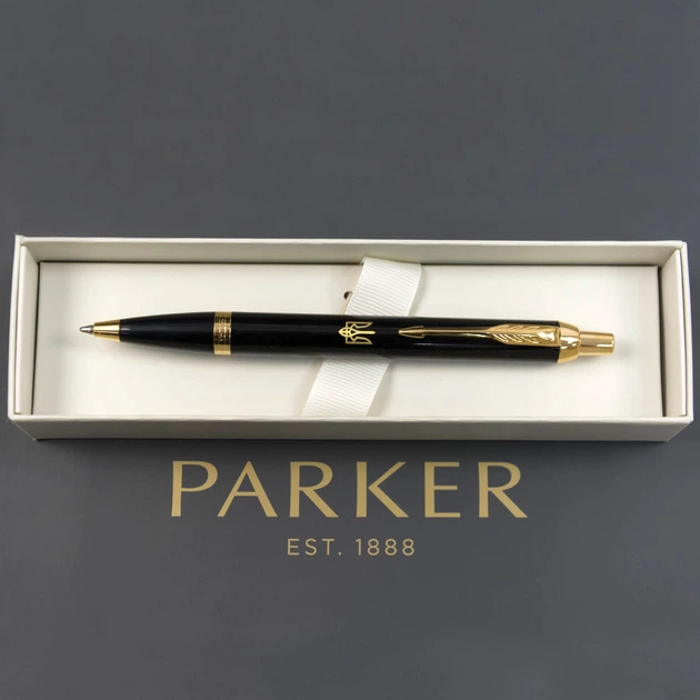 Ручка шариковая Parker IM Black GT BP Трезубец 22032_TR - изображение 5