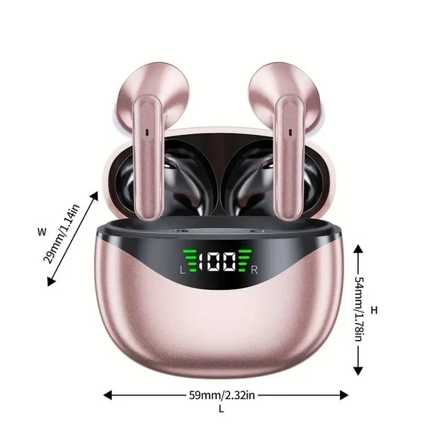 Беспроводные наушники LIFEBEE Сенсорные Bluetooth/ Розовые - изображение 7