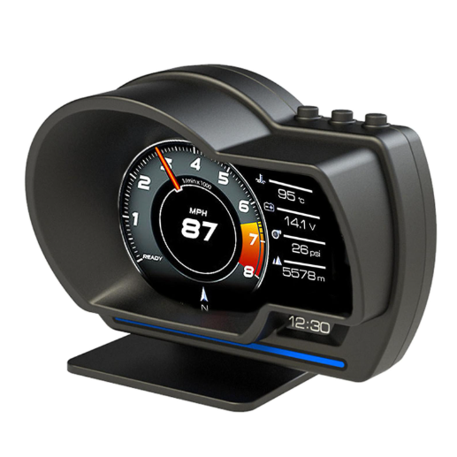 Бортовий комп'ютер HUD P6, GPS-спідометр, OBD2 - зображення 2