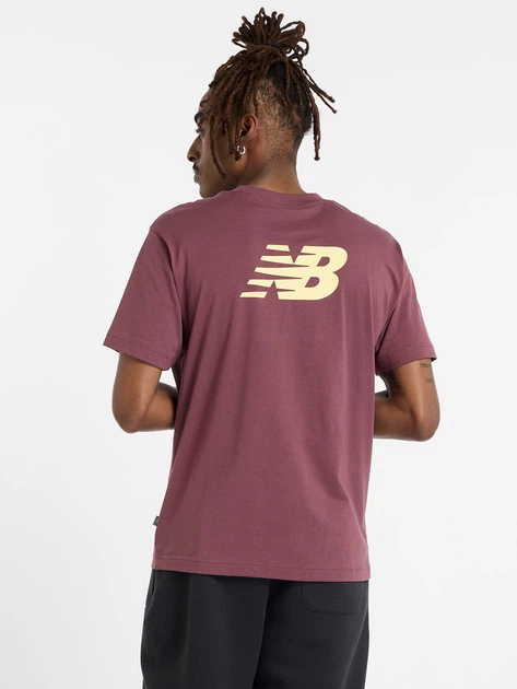 Футболка довга чоловіча New Balance Sport Essentials Logo MT41580 2XL Бордова (197967283031) - зображення 2