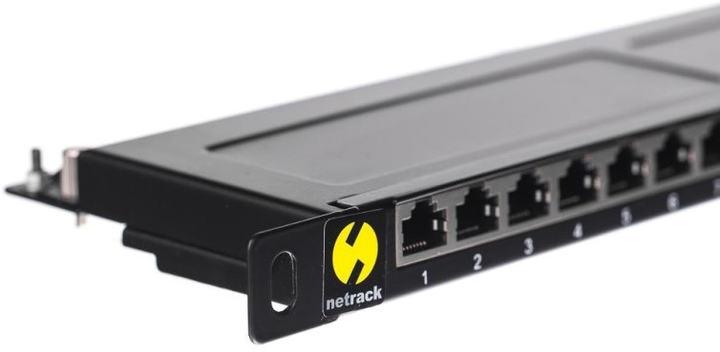 Patch panel Netrack 19'' 24-porty Cat 6 FTP, z półką (104-13) - obraz 2