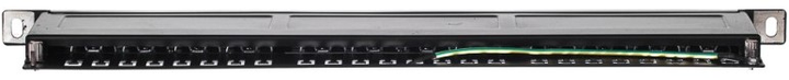 Патч-панель Netrack 19'' 24-портовый Cat 6 FTP, з полицею (104-13) - зображення 7