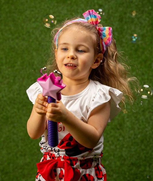 Набір для створення мильних бульбашок Fru Blu Bubble Catcher Star Set з рідиною 0.4 мл DKF0914 (5908273000213) - зображення 4