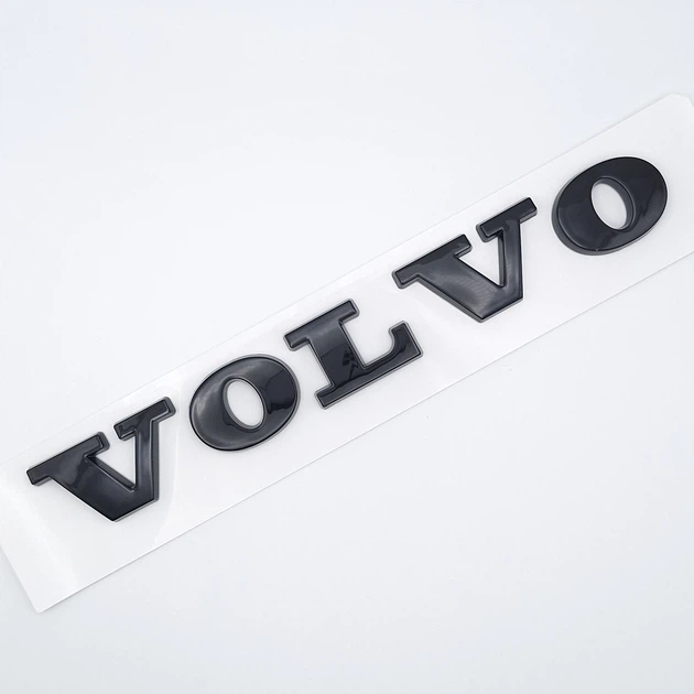 Эмблема надпись Volvo на заднюю часть (чёрный, глянец) 18,0*2,2 см - Фото 1 Эмблема надпись Volvo на заднюю часть (чёрный, глянец) 18,0*2,2 см - изображение 1