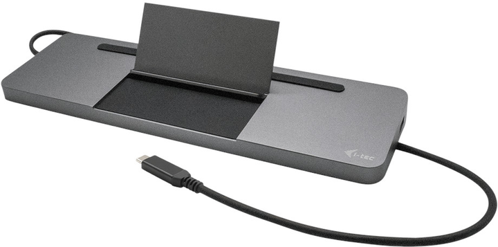 i-tec USB-C Metal Ergonomic 4K 3x Display Docking Station Power Delivery 85 W (C31FLATDOCKPDPRO) - obraz 1