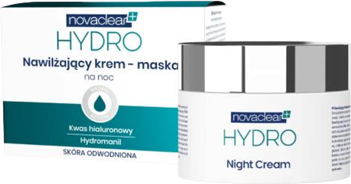 Krem-maska do twarzy Novaclear Hydro nawilzajacy na noc 50 ml (5900779381346) - obraz 1