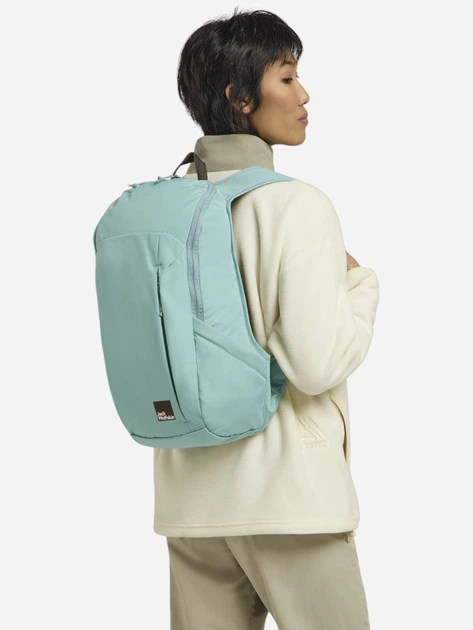 Рюкзак женский спортивный тканевый 15 л вмещает формат А4 Jack Wolfskin Waimea A64019-E0180 Голубой (4064886444446) - изображение 4