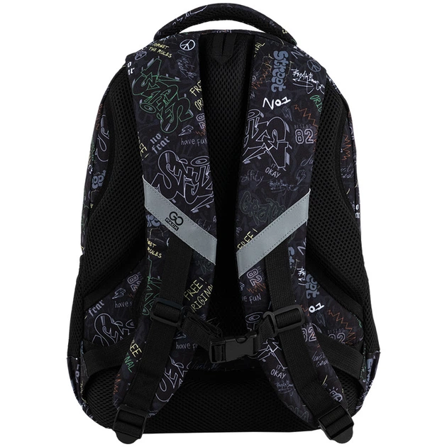 Рюкзак шкільний GoPack Teens GO25-162M-6 40.5x28.5x17.5 чорний - зображення 4
