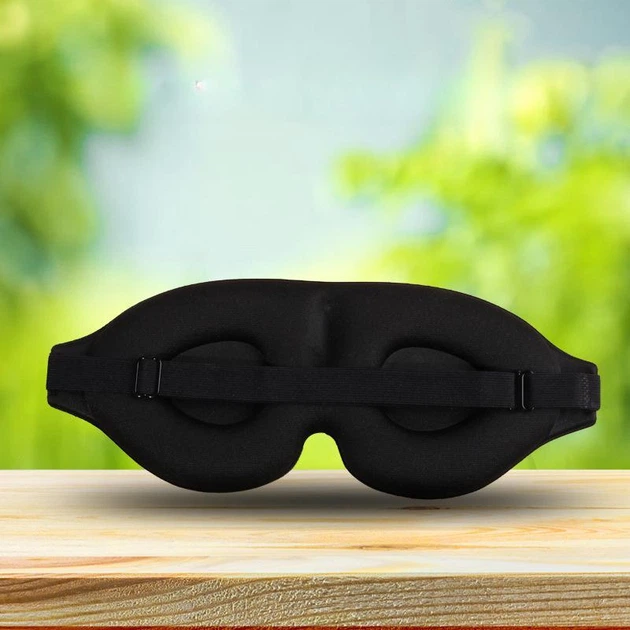 Розумна 3D маска для сну без тиску на очі чорна - Фото 7 Розумна 3D маска для сну без тиску на очі чорна - зображення 7