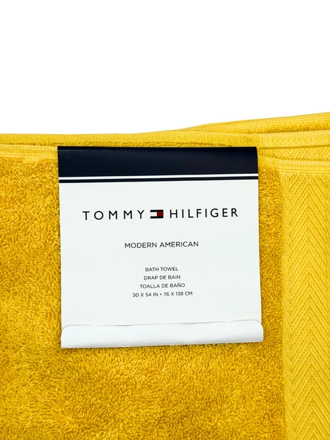 Полотенце махровое 76*138 см Tommy Hilfiger Modern American Банное Желтое - Фото 4 Полотенце махровое 76*138 см Tommy Hilfiger Modern American Банное Желтое - изображение 4
