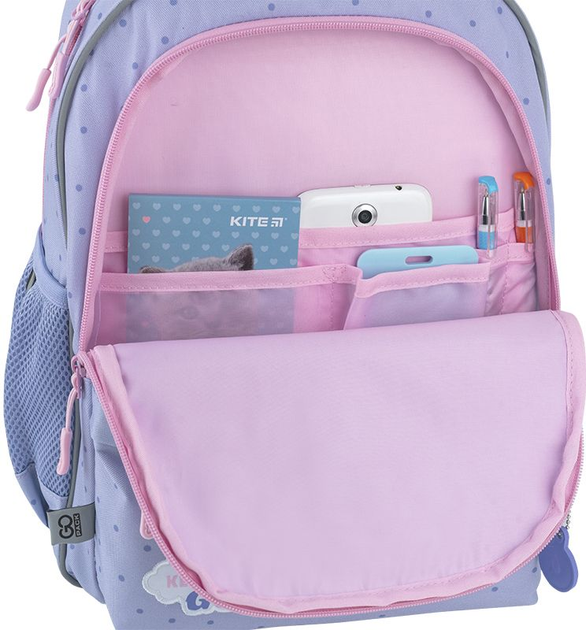 Рюкзак шкільний GoPack Education Keep Going 41x29x17 см 15 л Фіолетовий (GO25-182M-3) - зображення 11