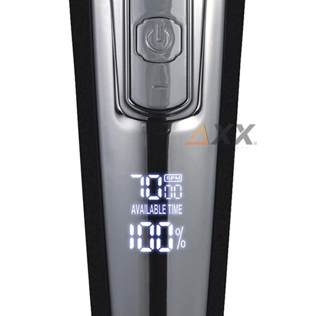 Аккумуляторный триммер для стрижки волос, бороды и усов с USB и LED-дисплеем DSP Pro Черный + Щеточка для чистки - Фото 8 Аккумуляторный триммер для стрижки волос, бороды и усов с USB и LED-дисплеем DSP Pro Черный + Щеточка для чистки - изображение 8