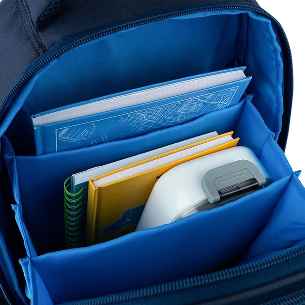 Рюкзак школьный полукаркасный GoPack Education Level Up 38x28x13 см 15 л Синий (GO25-165M-7) - Фото 12 Рюкзак школьный полукаркасный GoPack Education Level Up 38x28x13 см 15 л Синий (GO25-165M-7) - изображение 12