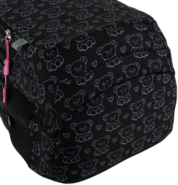 Рюкзак шкільний GoPack Teens 44x32x18 см 19 л Чорний (GO25-162L-2) - зображення 8