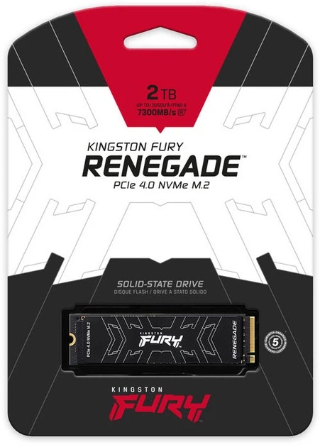 Накопитель SSD 2TB Kingston Fury Renegade M.2 2280 PCIe 4.0 x4 NVMe 3D TLC (SFYRD/2000G) - изображение 5