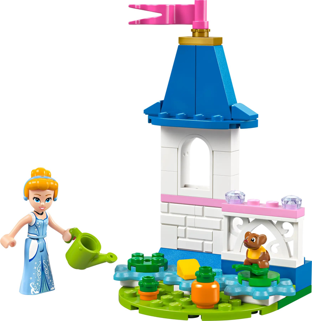 Zestaw klocków LEGO Disney Miniaturowy zamek Kopciuszka z ogrodem 52 elementy (30695) - obraz 2