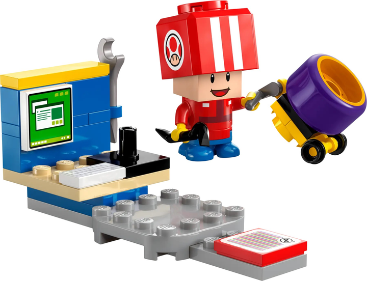 Zestaw klocków LEGO Super Mario Mario Kart Toad Pit Crew 39 elementów (30702) - obraz 2