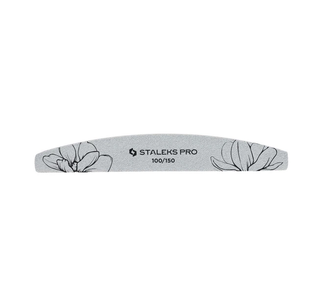 Пилка полумесяц минеральная Staleks Pro 40, 100/150 грит для искусственных ногтей, коррекции формы - Фото 2 Пилка полумесяц минеральная Staleks Pro 40, 100/150 грит для искусственных ногтей, коррекции формы - изображение 2