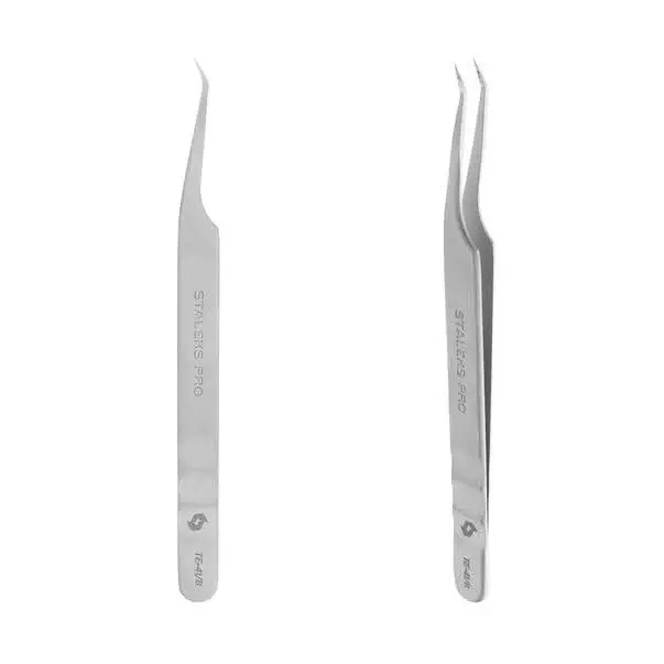 Staleks Expert 41/8 (mini L) - пінцет для нарощування вій - Фото 1 Staleks Expert 41/8 (mini L) - пінцет для нарощування вій - зображення 1