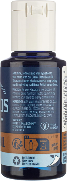 Олія для догляду за бородою The Bluebeards Revenge Classic Blend Beard Oil 50 мл - изображение 3