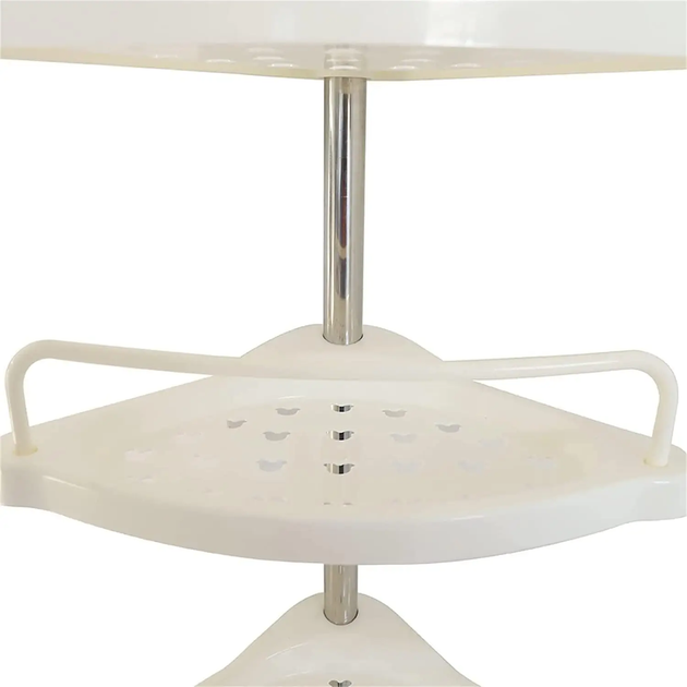 Полиця кутова для ванної 4 яруси, 260х33 см, до 16 кг / Телескопічна Multi Corner Shelf GY-188W (L) - изображение 8