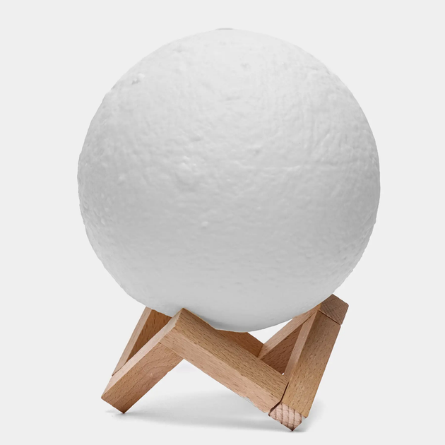Нічник світильник від USB, 3D / Сенсорна лампа з пультом Magic LED Moon (L) - зображення 7