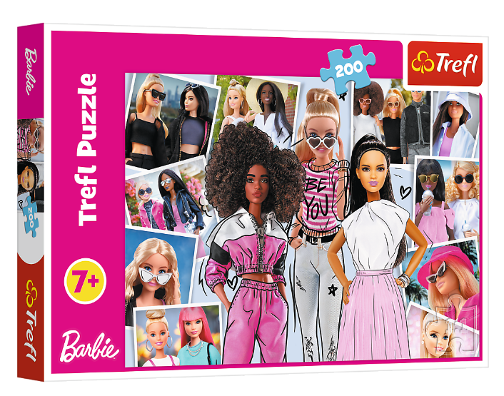 Пазл У світі Барбі. In the world of Barbie (200 ел.) 13301 (Trefl) - Фото 1 Пазл У світі Барбі. In the world of Barbie (200 ел.) 13301 (Trefl) - зображення 1