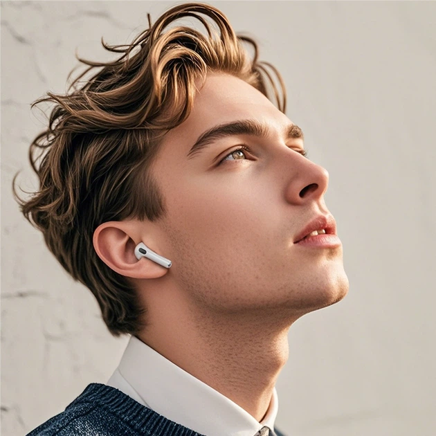 Наушники беспроводные HOCO EW73 TWS, TouchScreen, BT5.4, микрофон, вкладыши, White - Фото 9 Наушники беспроводные HOCO EW73 TWS, TouchScreen, BT5.4, микрофон, вкладыши, White - изображение 9