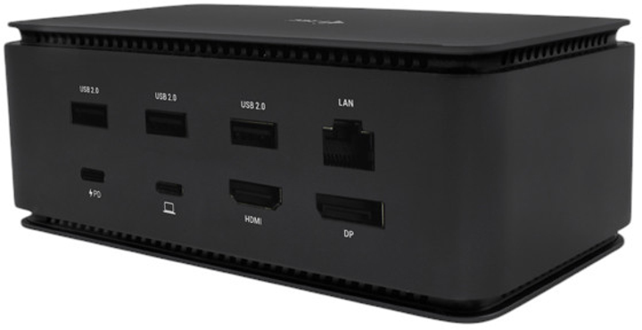 i-tec USB4 Metal Docking station Dual 4K HDMI DP + Power Delivery 80 W (USB4DUAL4KDOCKPD) - obraz 1