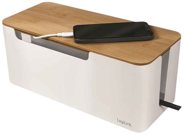 Organizer kabli Logilink Cable Box M White (KAB0075) - obraz 3