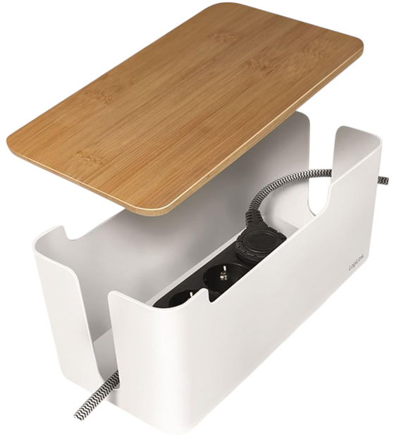 Organizer kabli Logilink Cable Box M White (KAB0075) - obraz 4