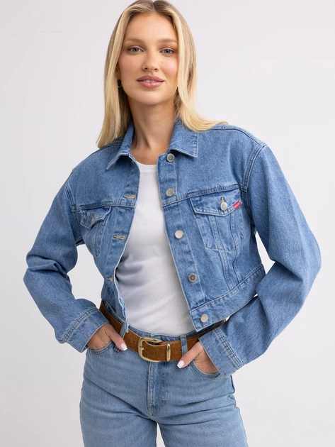 Куртка джинсова жіноча Big Star Maddie 175 S Блакитна (5900714829339) - зображення 1