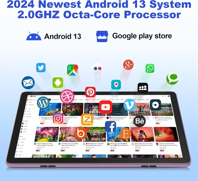Планшет 10" HD XUEMI X3 6+6/128GB 8 ядер Android 13 6000mAh Pink Б/В - изображение 4