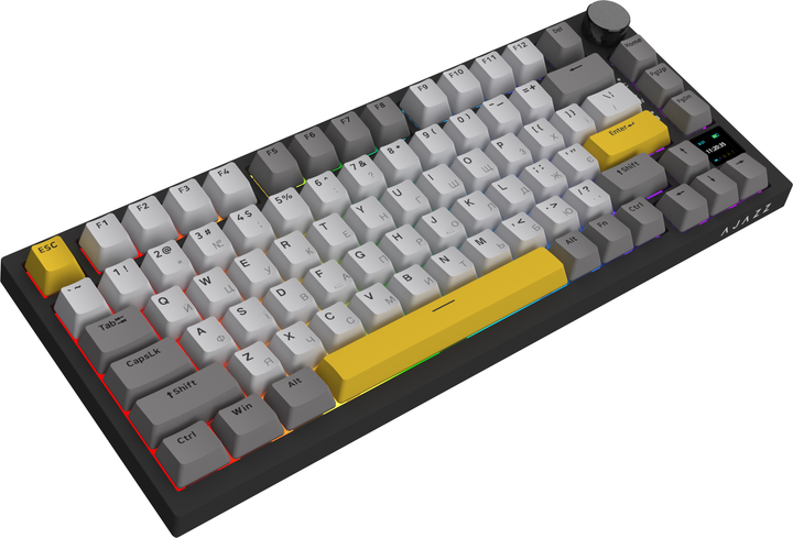 Клавиатура беспроводная Ajazz AK820 Pro Gift Switch Black RGB (AK820PRO-G-BGY) - изображение 5