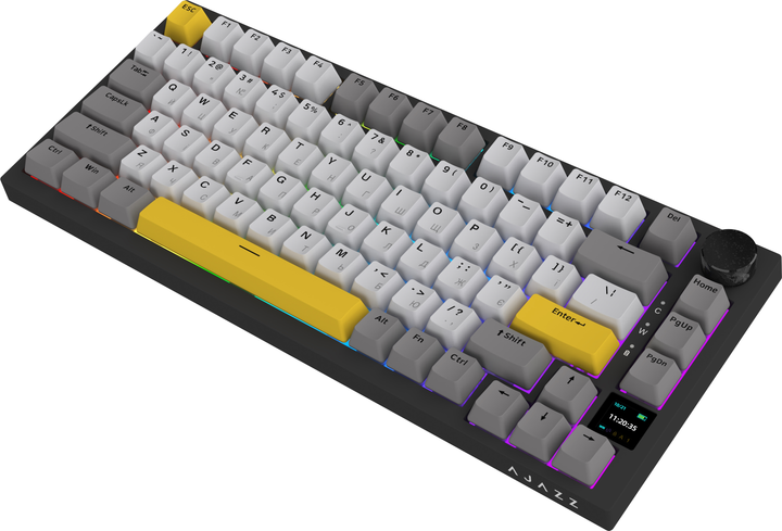 Клавиатура беспроводная Ajazz AK820 Pro Gift Switch Black RGB (AK820PRO-G-BGY) - изображение 6