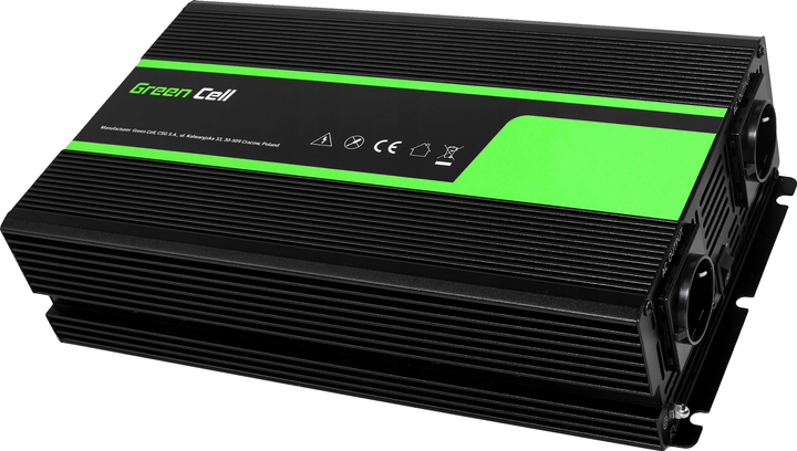 Інвертор Greencell 24В/230В 2000Вт/4000Вт Чиста синусоїда (5903317228363) - зображення 7