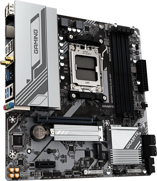 Материнська плата Gigabyte B650M GAMING PLUS WIFI (sAM5, AMD B650, PCI-Ex16) - зображення 2