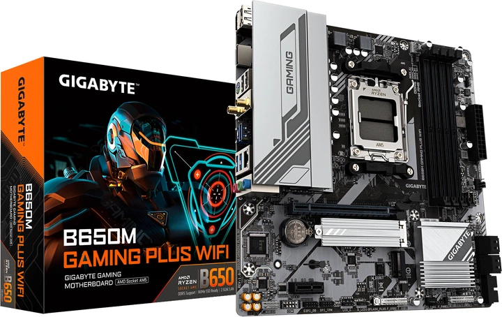 Материнська плата Gigabyte B650M GAMING PLUS WIFI (sAM5, AMD B650, PCI-Ex16) - зображення 5