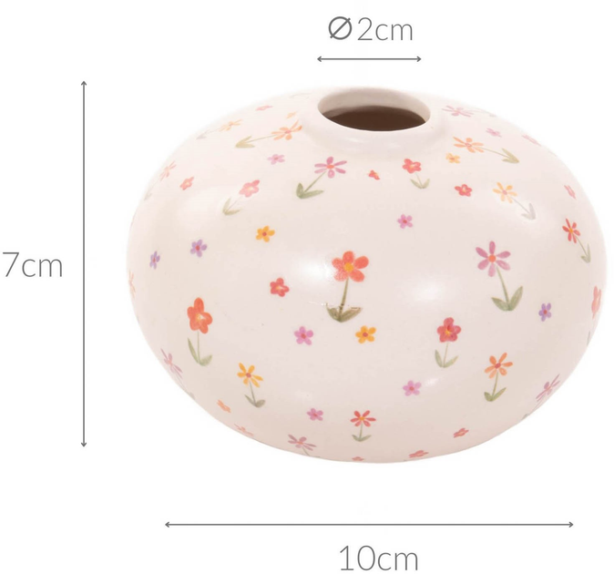 Wazon Boltze Home Blümi ceramiczny w drobne kwiatki Wzór 3 (5902973442021) - obraz 5