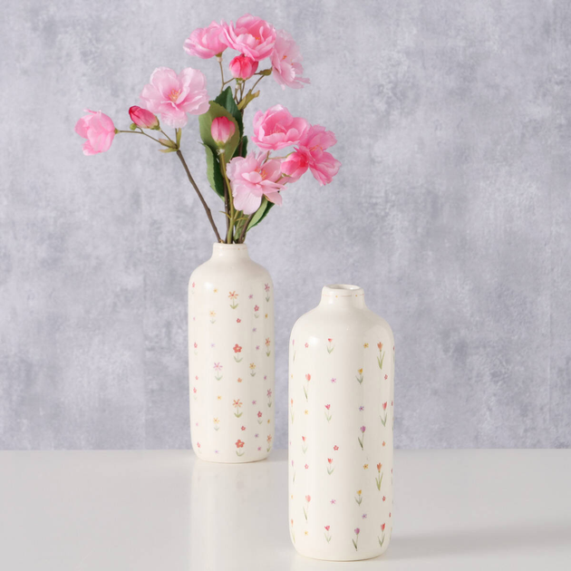 Wazon Boltze Home Blümi na jeden kwiat ceramiczny w drobne kwiatki Wzór 2 (5902973441840) - obraz 3