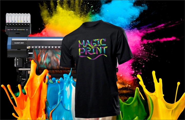 Печать на футболках Ваш принт Футболка Мужская Magic Print с принтом Модель: MAN Размер: XXL Цвет: Черный - изображение 3