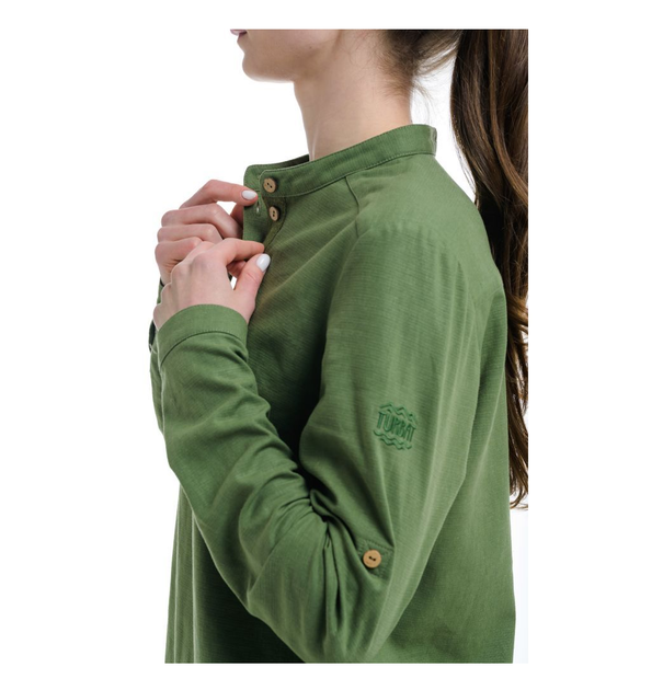 Рубашка Turbat Madeira Hemp Wmn Bronze Green XS (1054-012.004.4209) - Фото 3 Рубашка Turbat Madeira Hemp Wmn Bronze Green XS (1054-012.004.4209) - изображение 3
