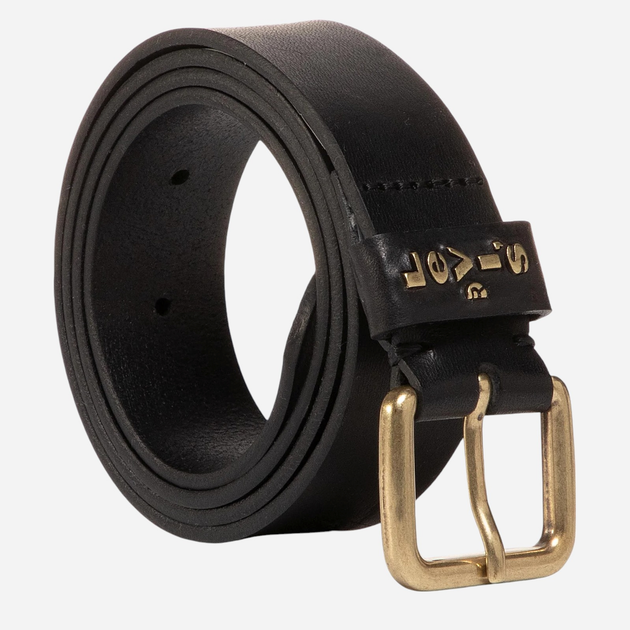 Pasek damski skórzany Levi's 37460-0052 90 cm Czarny - obraz 2